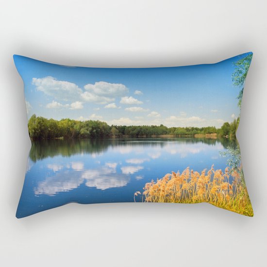 Beautiful lake 44 Rectangular Pillow