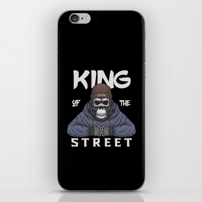 Skull Gorilla King Of The Street Urban Gangsta iPhone Skin