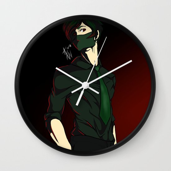 Villain Deku Wall Clock By Popjeckdoom Society6