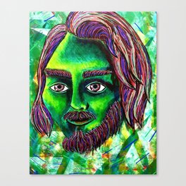 Green Zane Canvas Print
