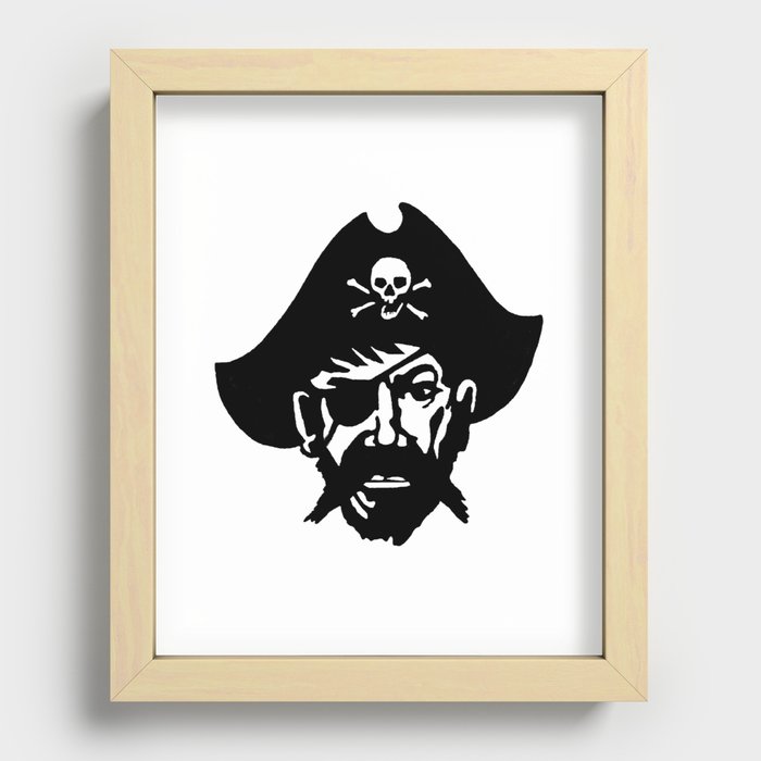 Captain Kidd II (The Rude Pirate) Recessed Framed Print