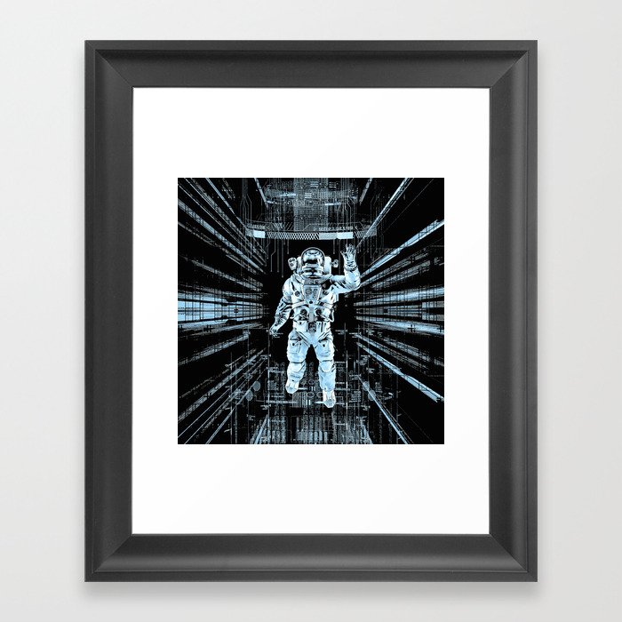Data Horizon Framed Art Print