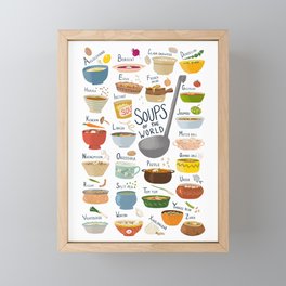 Soups of the World Framed Mini Art Print