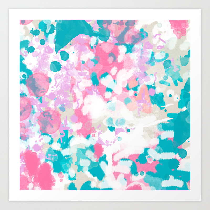 Get Wallpaper Rhea Abstract Minimal Painting Pink And Blue Gender Neutral For iPhone Free