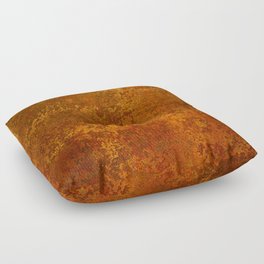 Vintage Copper Rust, Minimalist Art Floor Pillow