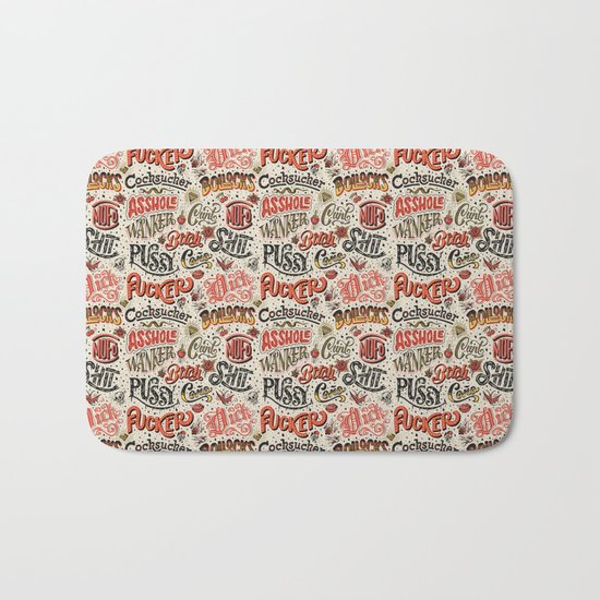 Naughty Words Bath Mat