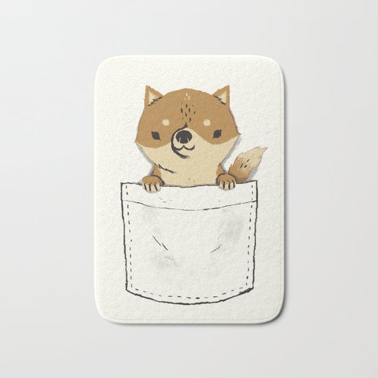 pocket shiba Bath Mat