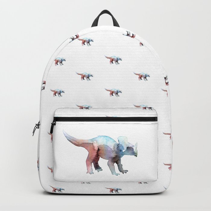 Triceratops / Abstract animal portrait. Backpack