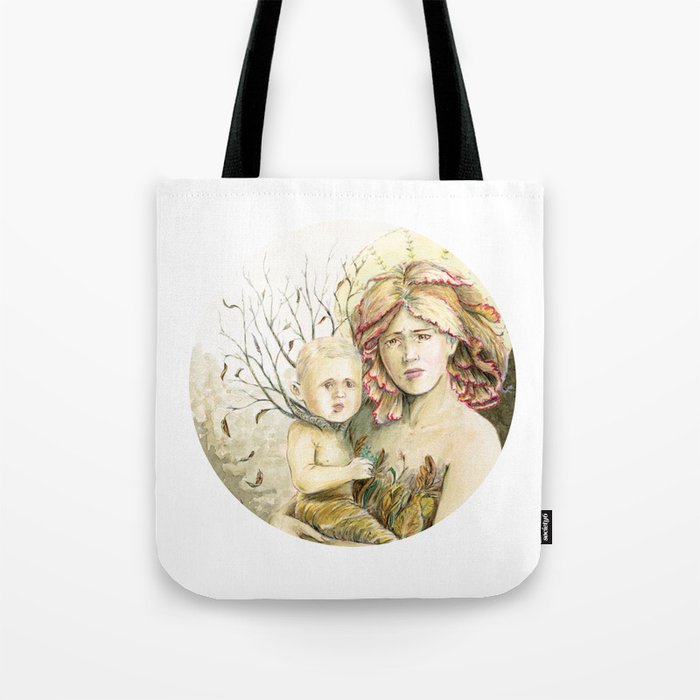 Mother Earth to her child Tote Bag