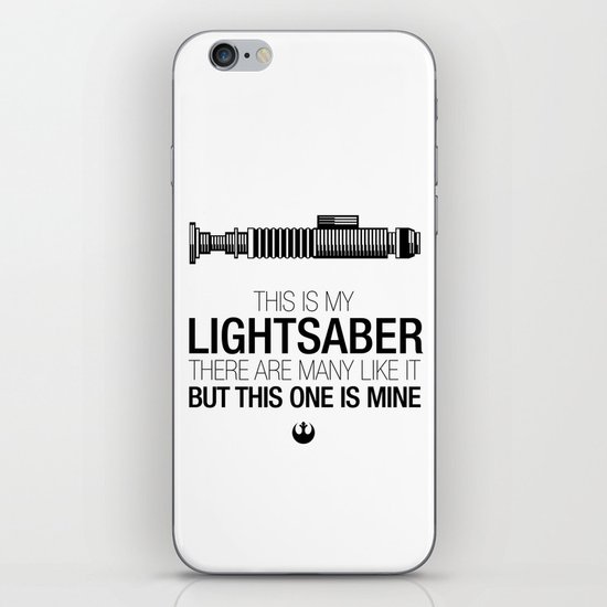 This is my Lightsaber (Luke Version) iPhone & iPod Skin