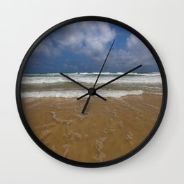 Surf on Karon Beach Wall Clock | Thailand, Beach, Ocean, Waves, Seascape, Sand, Clouds, Landscape, Asia, Surf 