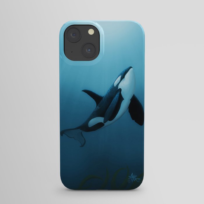 "The Dreamer" by Amber Marine ~ Orca / Killer Whale Art, (Copyright 2015) iPhone Case