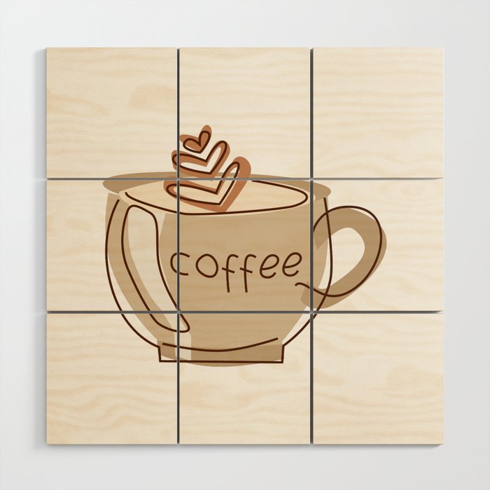 Coffee Wood Wall Art