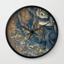 Surface of Jupiter Atmosphere Telescopic Photograph Wall Clock
