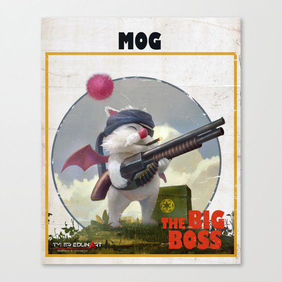 Retro Big Boss Promo Canvas Print