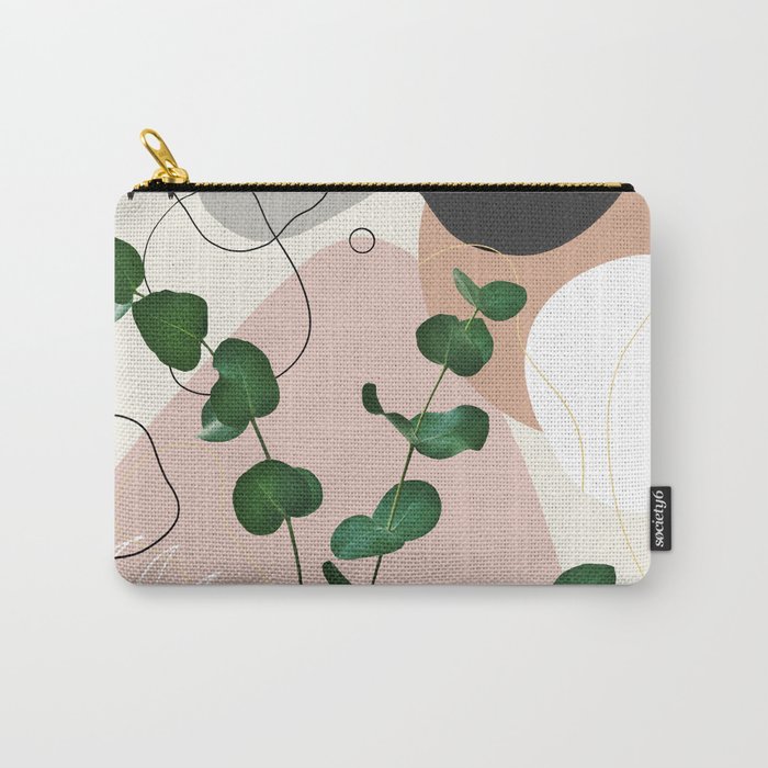 Eucalyptus Fan Palm Finesse #1 #tropical #decor #art #society6 Carry-All Pouch