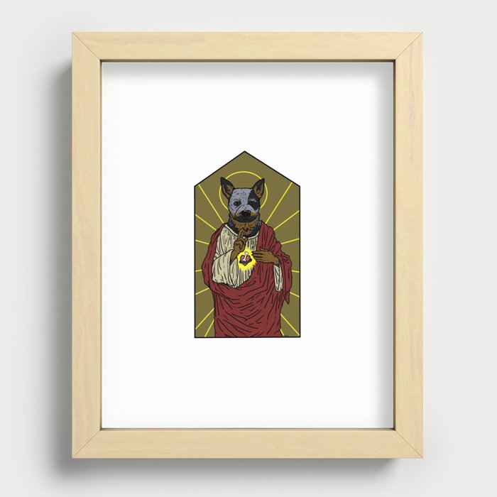 Blue Healer Recessed Framed Print