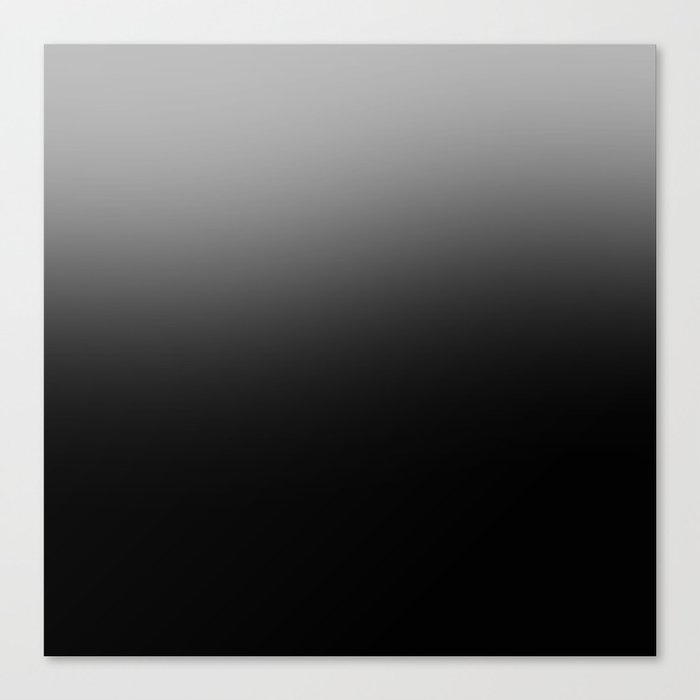 Black and White Gradient Canvas Print