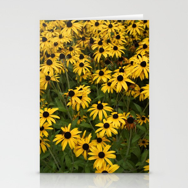 Yellow Garden Flowers Stationery Cards