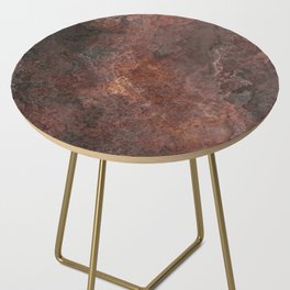Rusty Brown Design Side Table