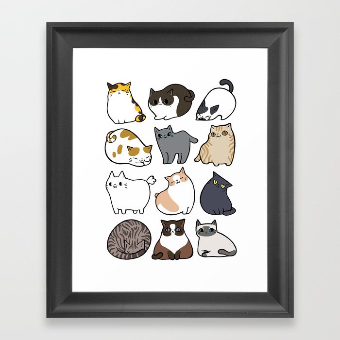 Cats Cats Cats Framed Art Print