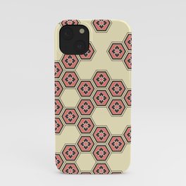 Brown Hexagonal Pattern iPhone Case