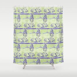 Born In Palm Springs Shower Curtain