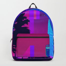 Synthwave Neon City #15: Vice city Backpack | Neon, Neoncity, Electronic, Synthwave, Synthwavespace, Neonlandscape, Retro, 80S, Videogames, Pixelart 