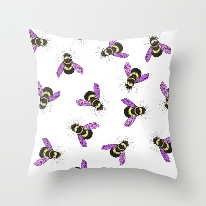 Bee! Throw Pillow