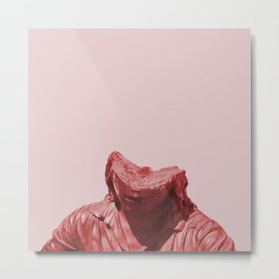 Shy red girl Metal Print