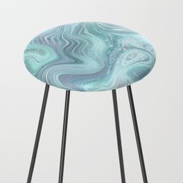 Tranquil Agate Swirl Counter Stool