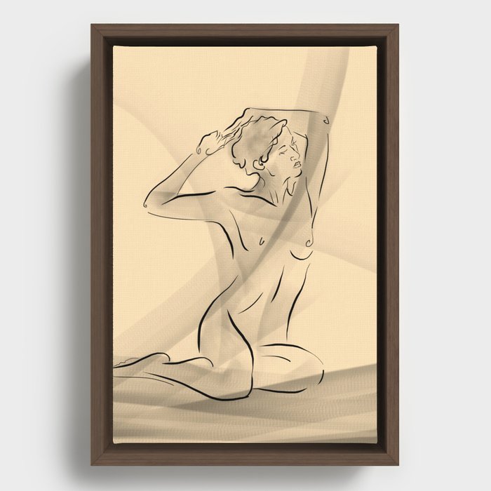 Morning Stretch Framed Canvas