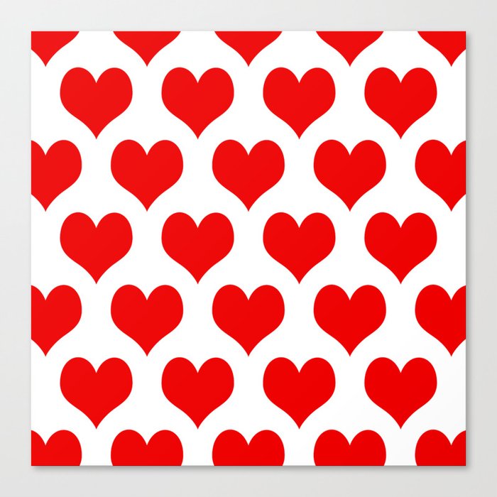 Holidaze Love Hearts Red Leinwanddruck Holidaze Love Hearts Red Leinwanddruck