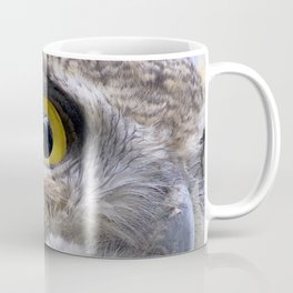 Watercolor Bird, Great Horned Owl 35, Estes Park, Colorado Coffee Mug