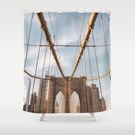 Brooklyn Bridge Views | Travel Photography | New York City Shower Curtain