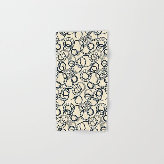 Honolulu hoopla cream Hand & Bath Towel