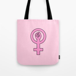 Pink female sign Tote Bag