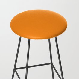 GOLD FISH COLOR. Orange Bright Solid Color  Bar Stool