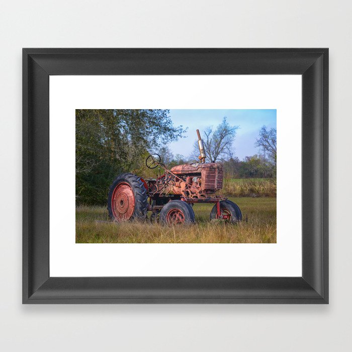 Farmer's Best Friend - Texas Hill Country Framed Art Print