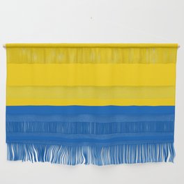 Sapphire and Yellow Solid Shapes Ukraine Flag Colors 2 100 Percent Commission Donated Read Bio Wall Hanging