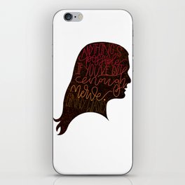 Anything's Possible if You've Got Enough Nerve iPhone Skin
