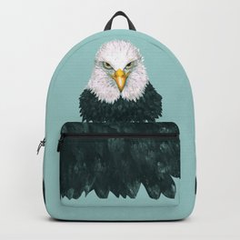 Bald eagle portrait Backpack