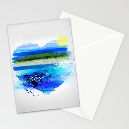 Sea in my heart Stationery Cards
