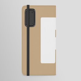 P (White & Tan Letter) Android Wallet Case