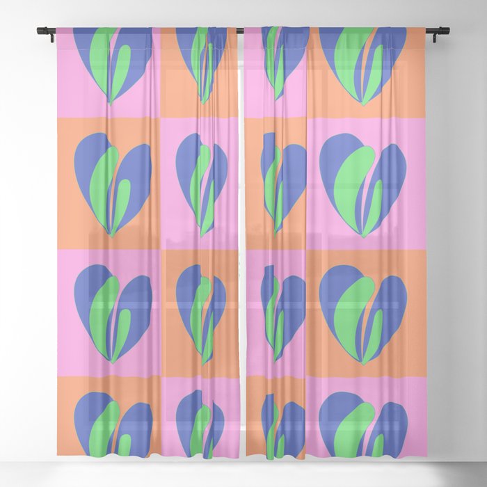 Happy pattern Sheer Curtain