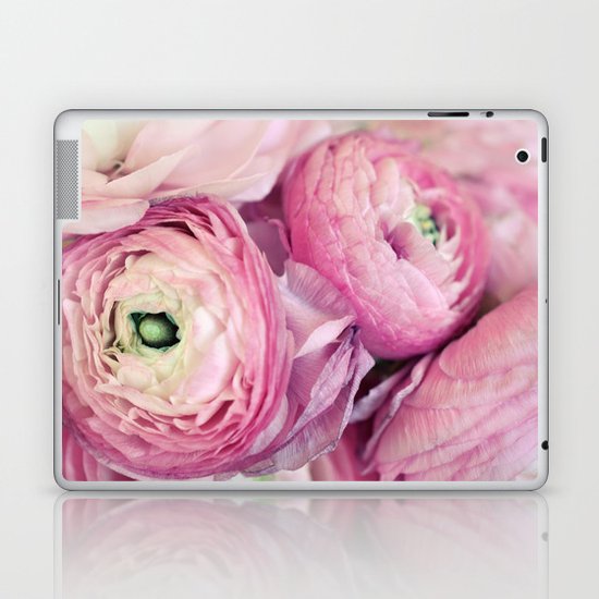 Pink Ranunculus Laptop & iPad Skin
