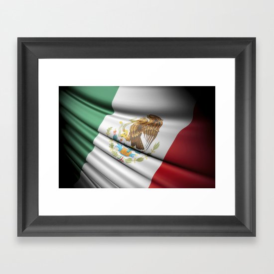 Flag of Mexico Framed Art Print