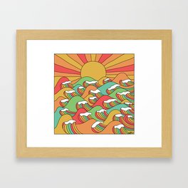 Lots-O-Waves! Framed Art Print