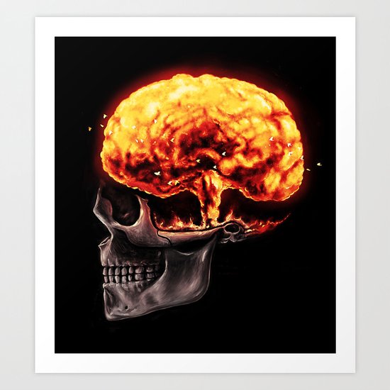 Mind Blown Art Print