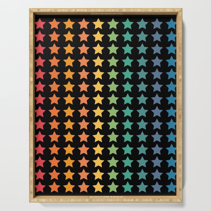 stars in different colors Serving Tray